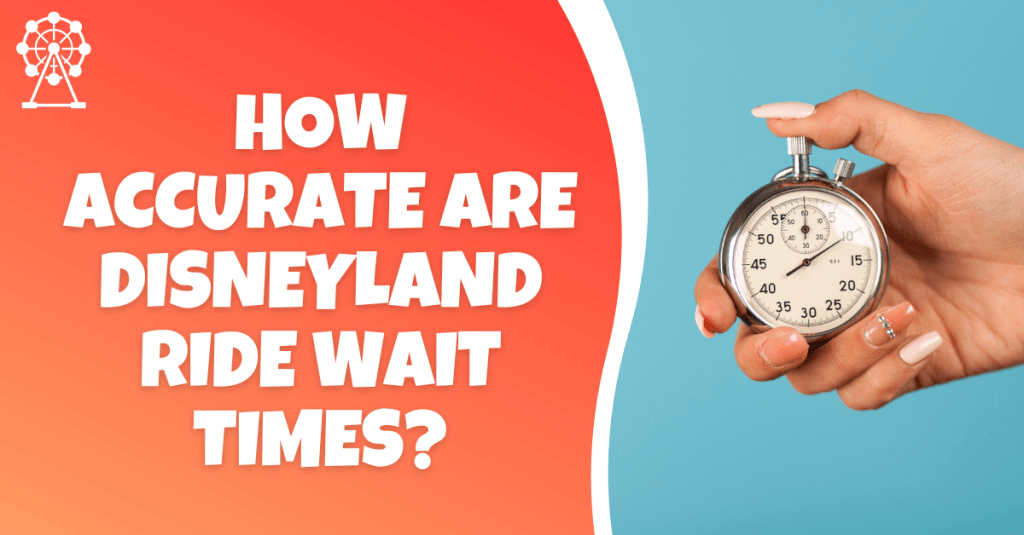 Thumbnail image for a blog post about Disneyland Paris ride wait time accuracy, featuring a stopwatch graphic and the text 'HOW ACCURATE ARE DISNEYLAND RIDE WAIT TIMES?'.